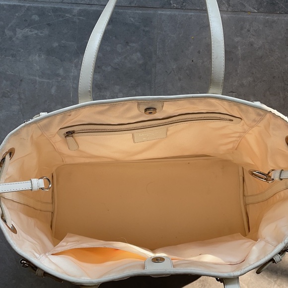 Dior Coated Canvas Cannage Tote Bag White - Picture 8 of 17